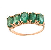 Anello Soranzo Gioielli Donna Stile Antico e d'Epoca in Oro Smeraldo PIS10354780 - PIS10354780